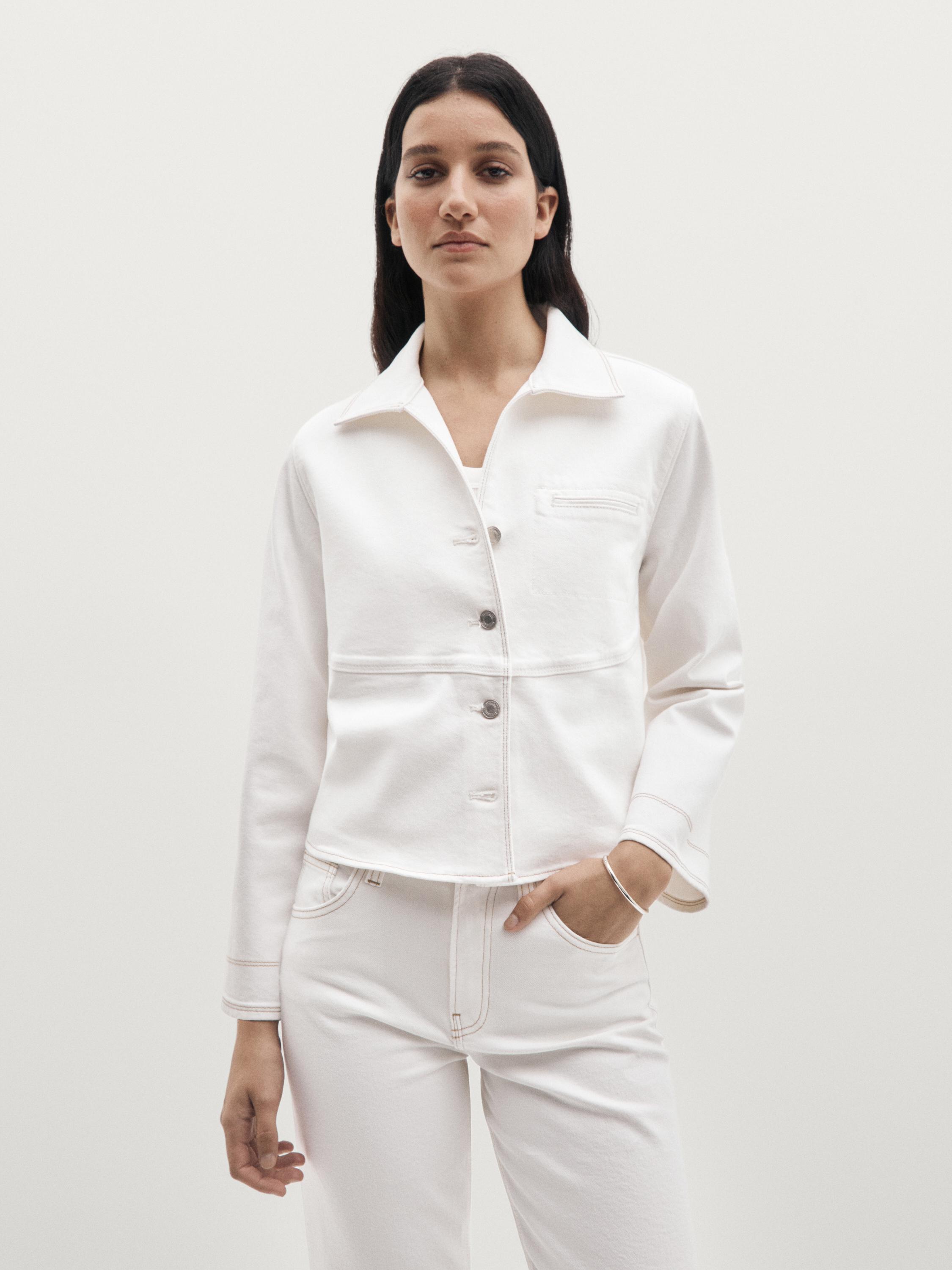 Straight-leg jeans with hem detail